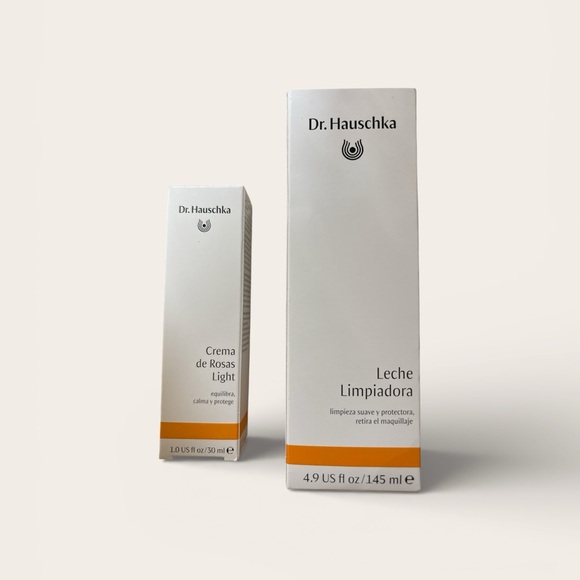 Dr HAUSCHKA Soothing Cleansing Milk 4.9 oz and Rose Day Cream 1 fl oz. bundle. - Picture 2 of 5